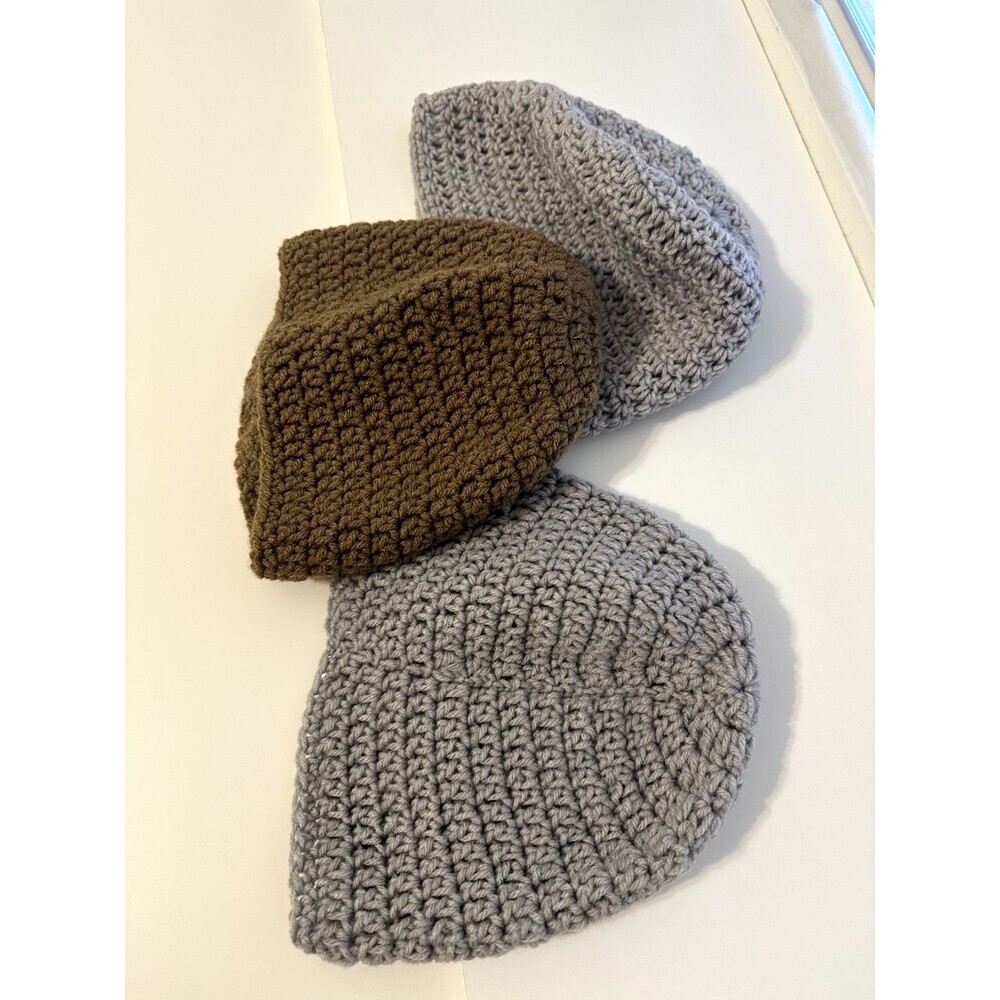 Crochet Beanie One Size Boho Grandmacore Grandpa Classic Beachy Boho Heritage